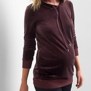 GAP Maternity Velvet Cowl Neck pullover